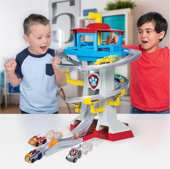 PAW Patrol True Metal Adventure Bay Spielset mit 2 Metallfahrzeugen im Massstab 1:55 Single, Single