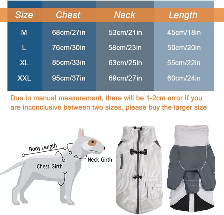 Hundejacke Hundewintermantel Winddichte Hundebekleidung Für Mittlere Grosse Hundeschneeanzug Mit Ges