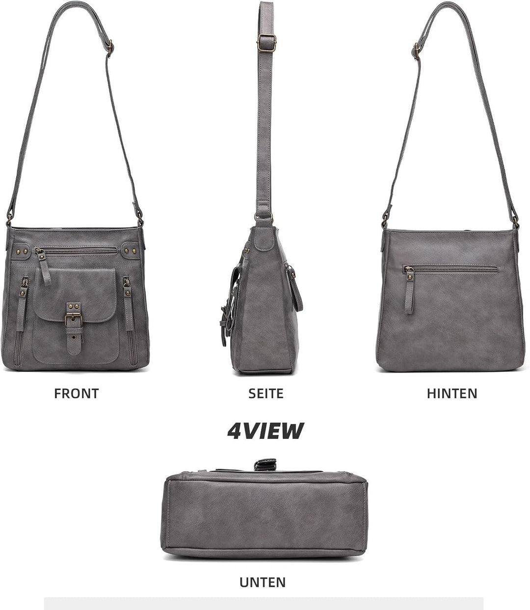 KL928 Tasche Damen Umhängetasche kleine Handtaschen Schultertasche Damentasche Damenhandtasche mitte