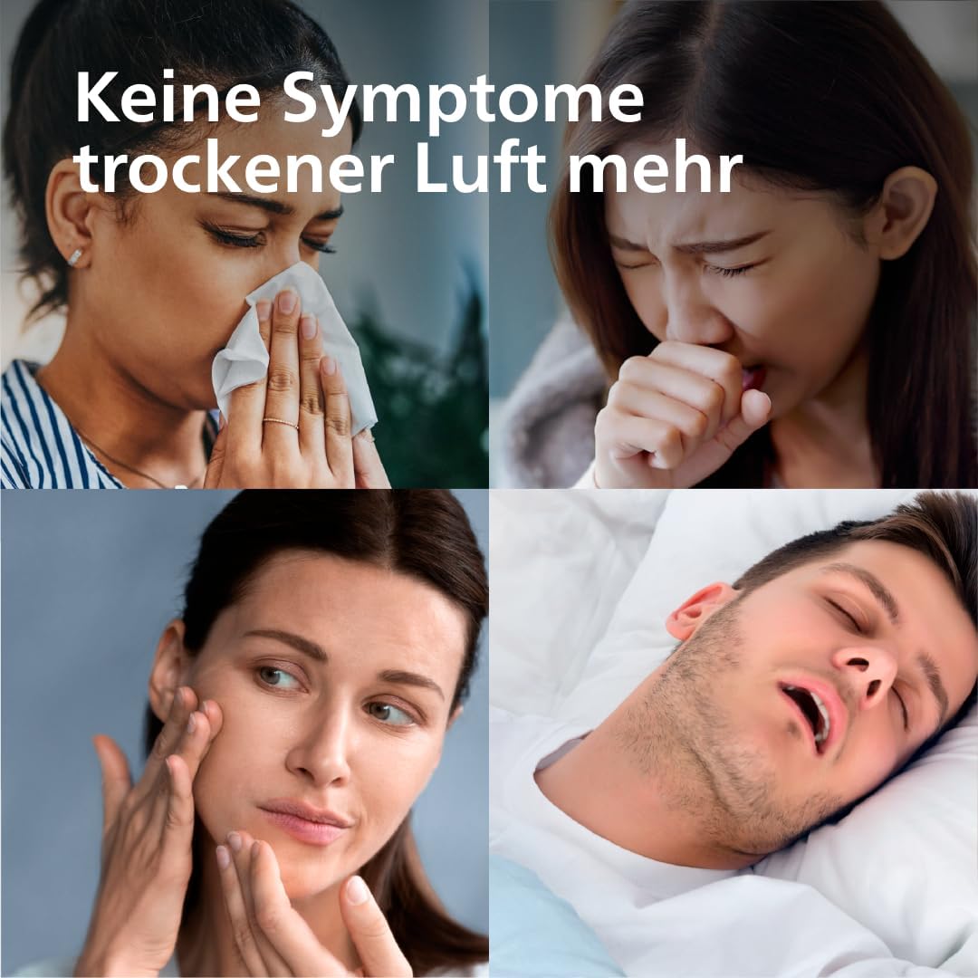 Philips Smart Humidifier - kompakt und dennoch leistungsstark mit himmelhohem Nebel, Aromatherapie,