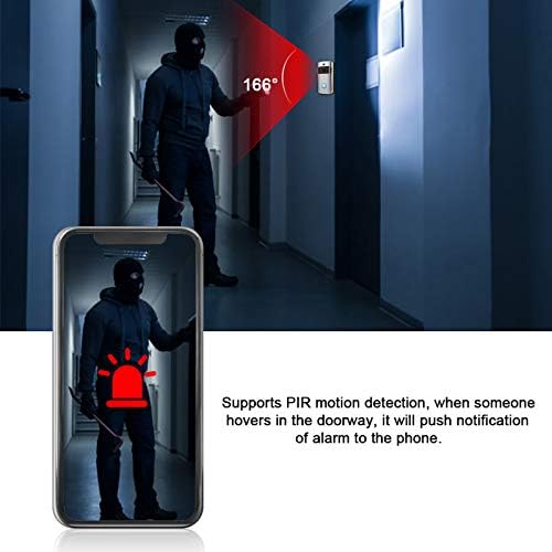 Video Doorbell Wired Ring Video Doorbell 1280p HD-Video, Türklingel, fortschrittliche Bewegungserfas