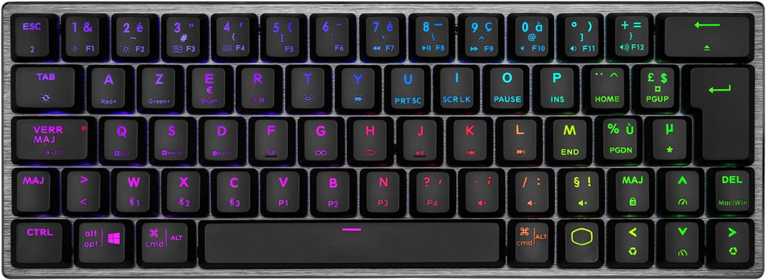 Cooler Master SK622 Gaming-Tastatur, 60%-Konfiguration, mechanische Schalter mit niedrigem Profil, R