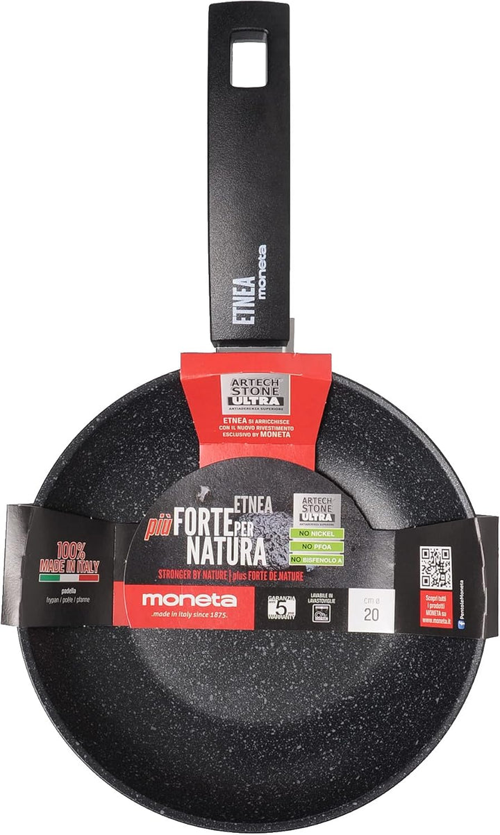 Alluflon Bratpfanne antihaft Etnea Ø 24 cm schwarz Standard 24cm, Standard 24cm