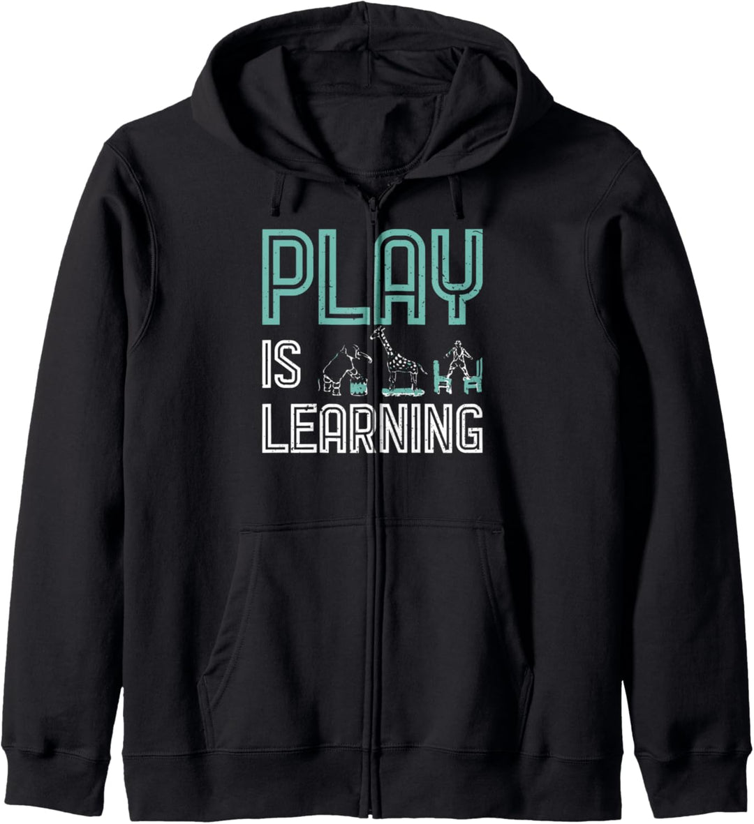 Spiel ist Lerndesign | T-Designs für Lehrerinnen und Lehrer Kapuzenjacke