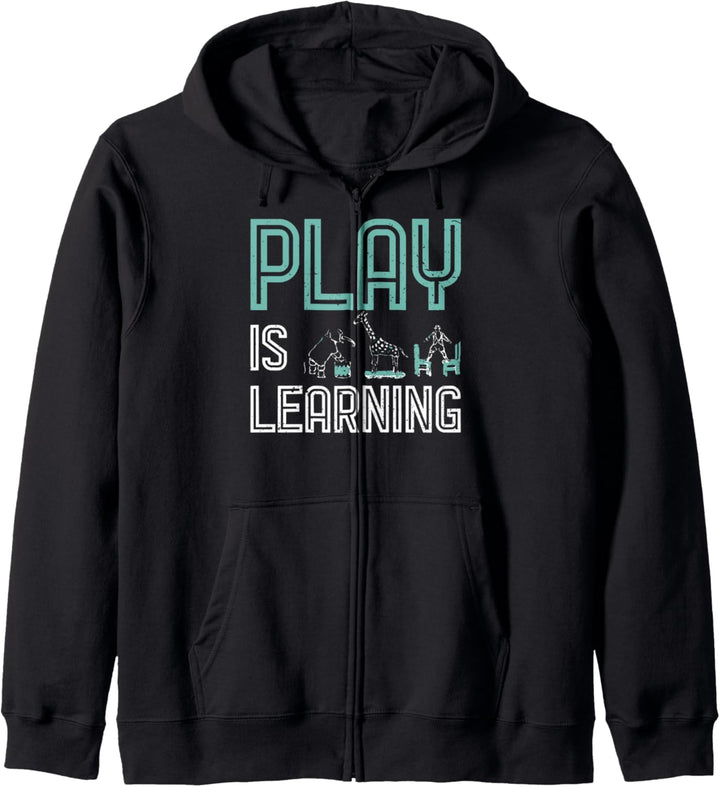 Spiel ist Lerndesign | T-Designs für Lehrerinnen und Lehrer Kapuzenjacke