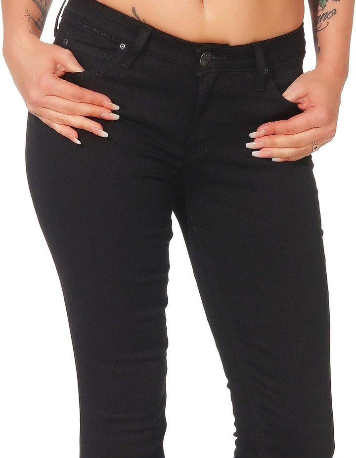 Lee Damen Pants Scarlett 24W / 31L Schwarz (Black Rinse 47), 24W / 31L Schwarz (Black Rinse 47)