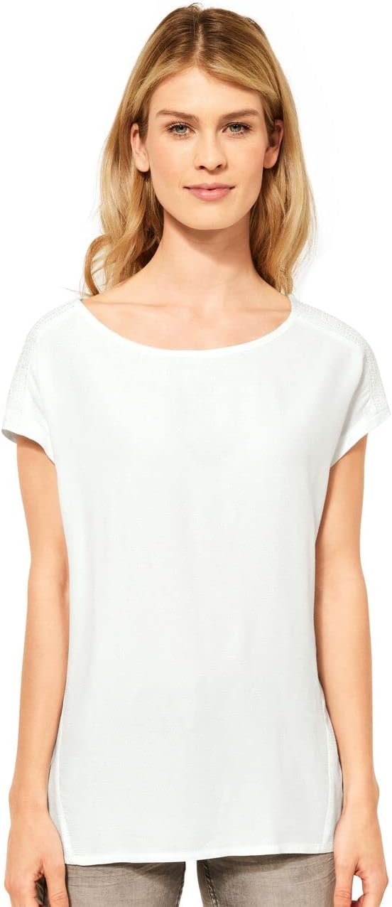 Cecil Damen Blusenshirt, XS Pure Off White