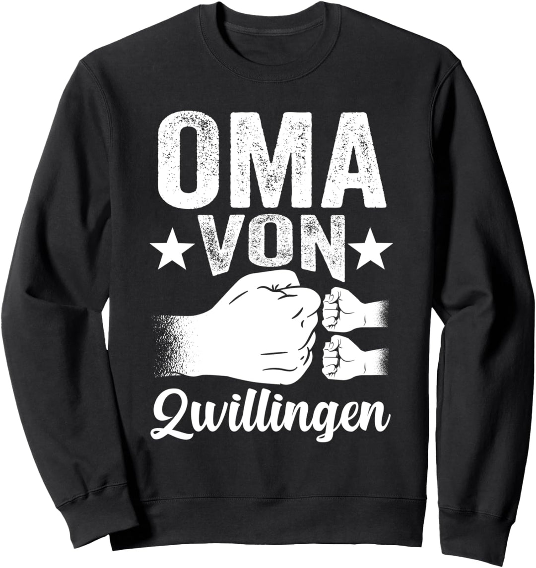 Oma Von Zwillingen Grossmutter Sweatshirt