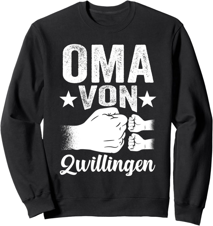 Oma Von Zwillingen Grossmutter Sweatshirt