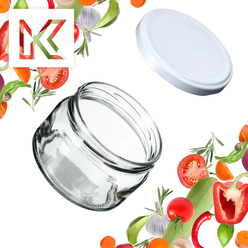 KADAX kleine Einmachgläser 250 ml, Marmeladengläser mit Deckel, Luftdichte Gläschen zum Verschenken,