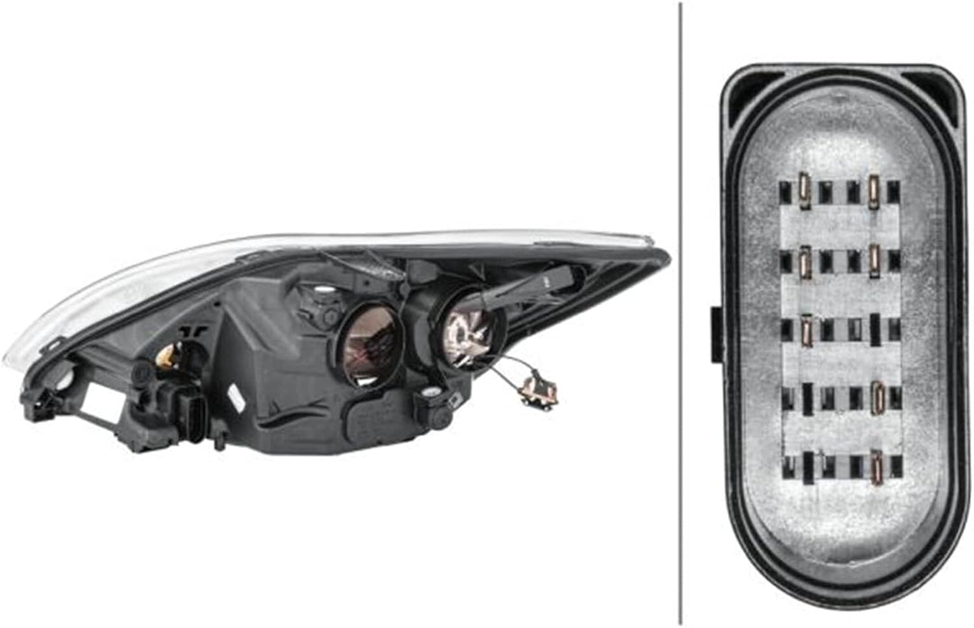 HELLA 1EE 354 257-021 Halogen-Hauptscheinwerfer - rechts - für u.a. Ford Focus II (Da_, Hcp, Dp) Rec