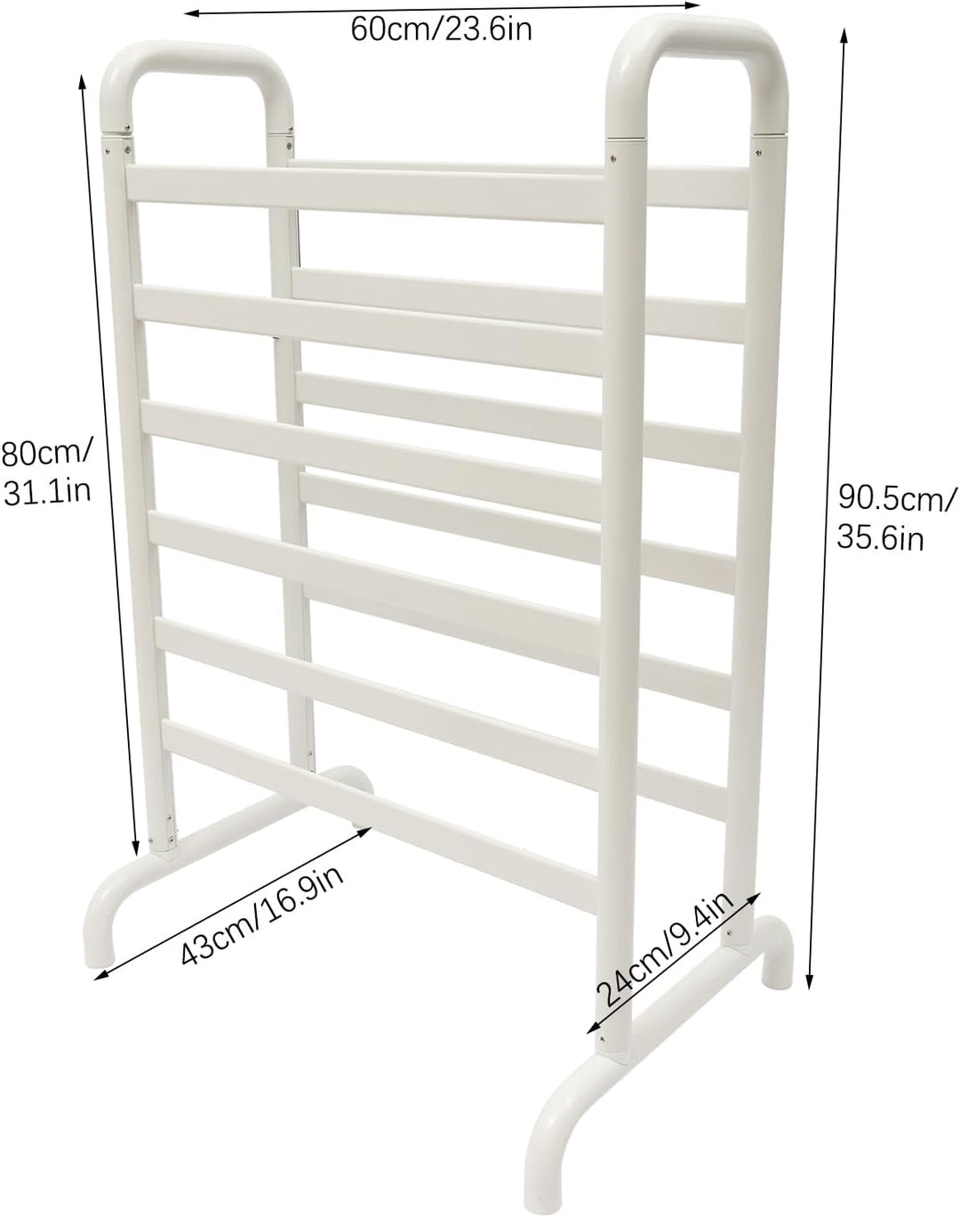 Handtuchheizkörper Freistehend Elektrisch Badheizkörper LED-Anzeige 45-60℃/113-140°F Handtuchleiter