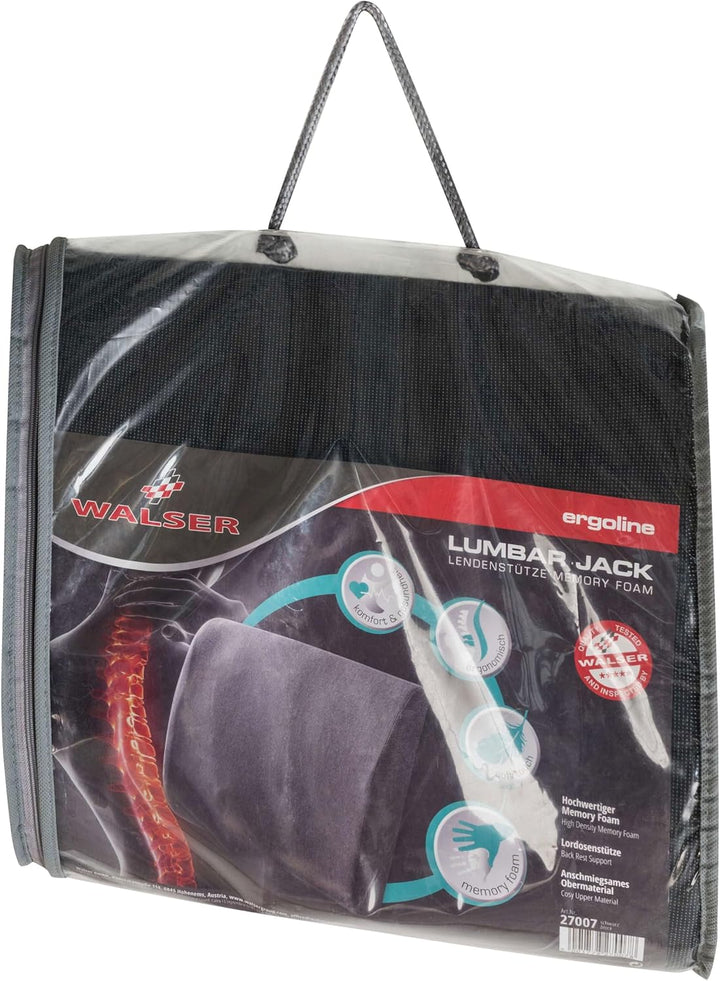 Walser Auto-Lendenstütze Jack, Lendenkissen-Auto, Rücken-Kissen, PKW-Nackenstütze, Lordosenstütze sc