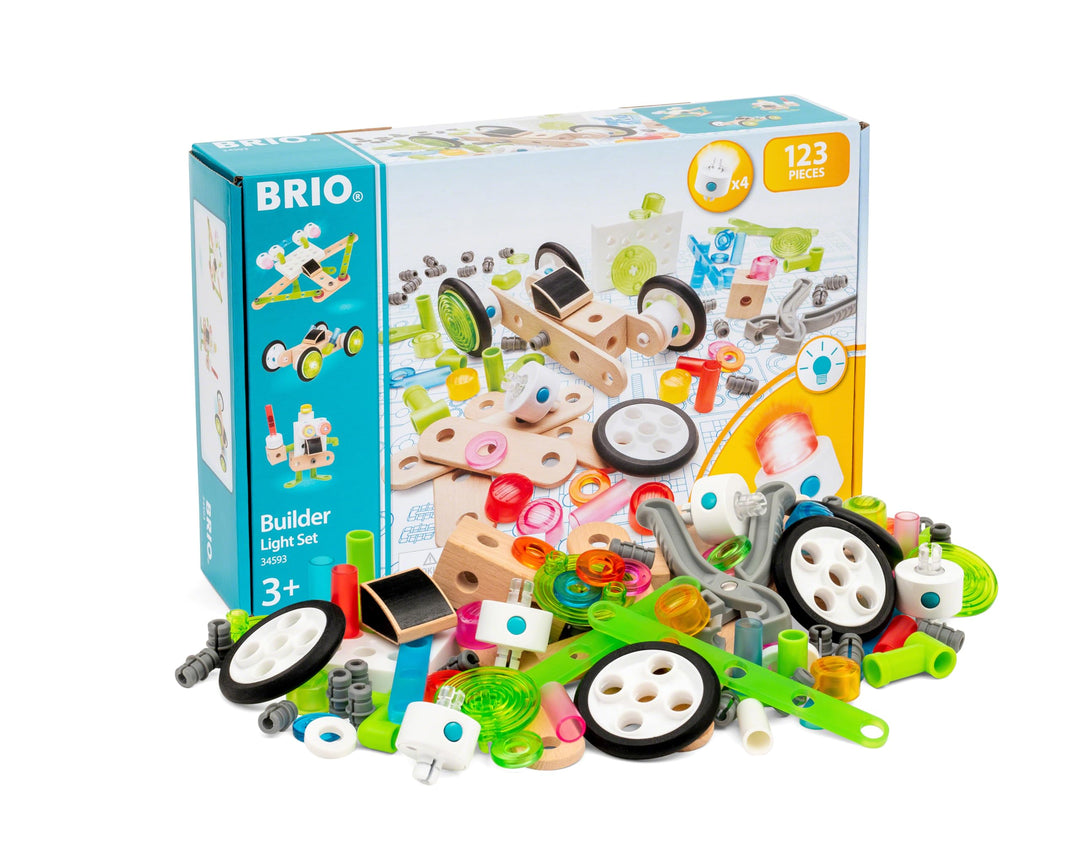 BRIO Builder 34593 Licht-Konstruktionsset, 120 TLG. - Das kreative Konstruktionsspielzeug aus Schwed