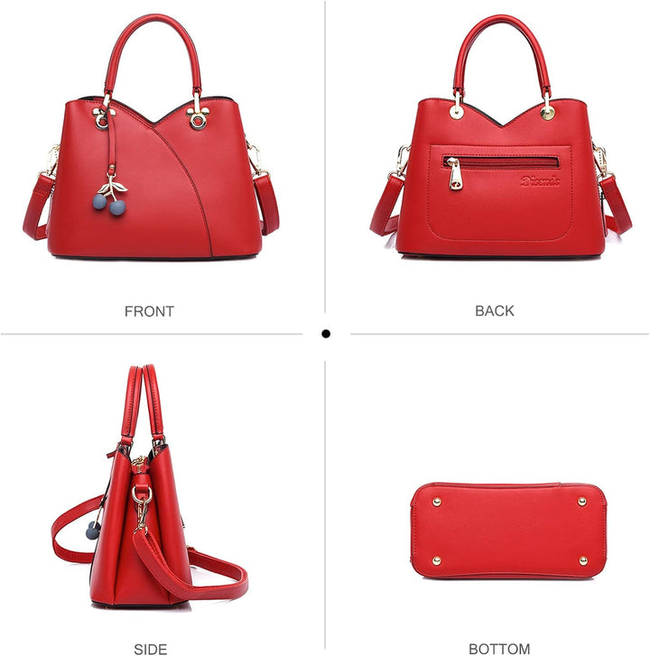 NICOLE & DORIS Handtaschen Klein Modern Handtasche Damen Schultertaschen PU Leder Umhängetasche Frau