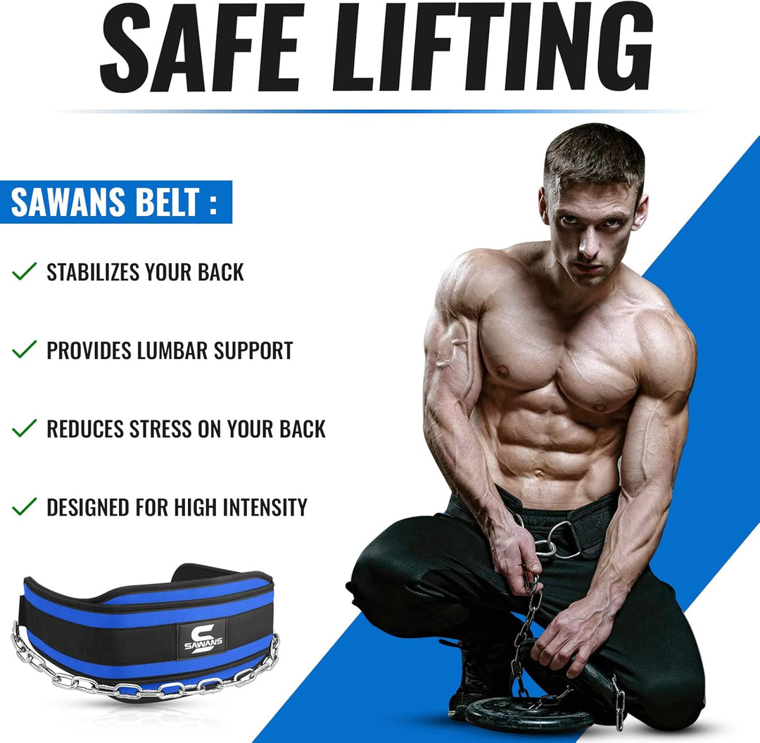 Dip-Gürtel mit 91,4 cm Heavy Duty Bodybuilding Gewichtheben Dip Stahlkette für Klimmzüge Übung Fitne