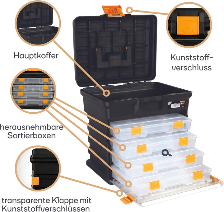Perel OM14H 14 Zoll Hobby, Werzeugkisten