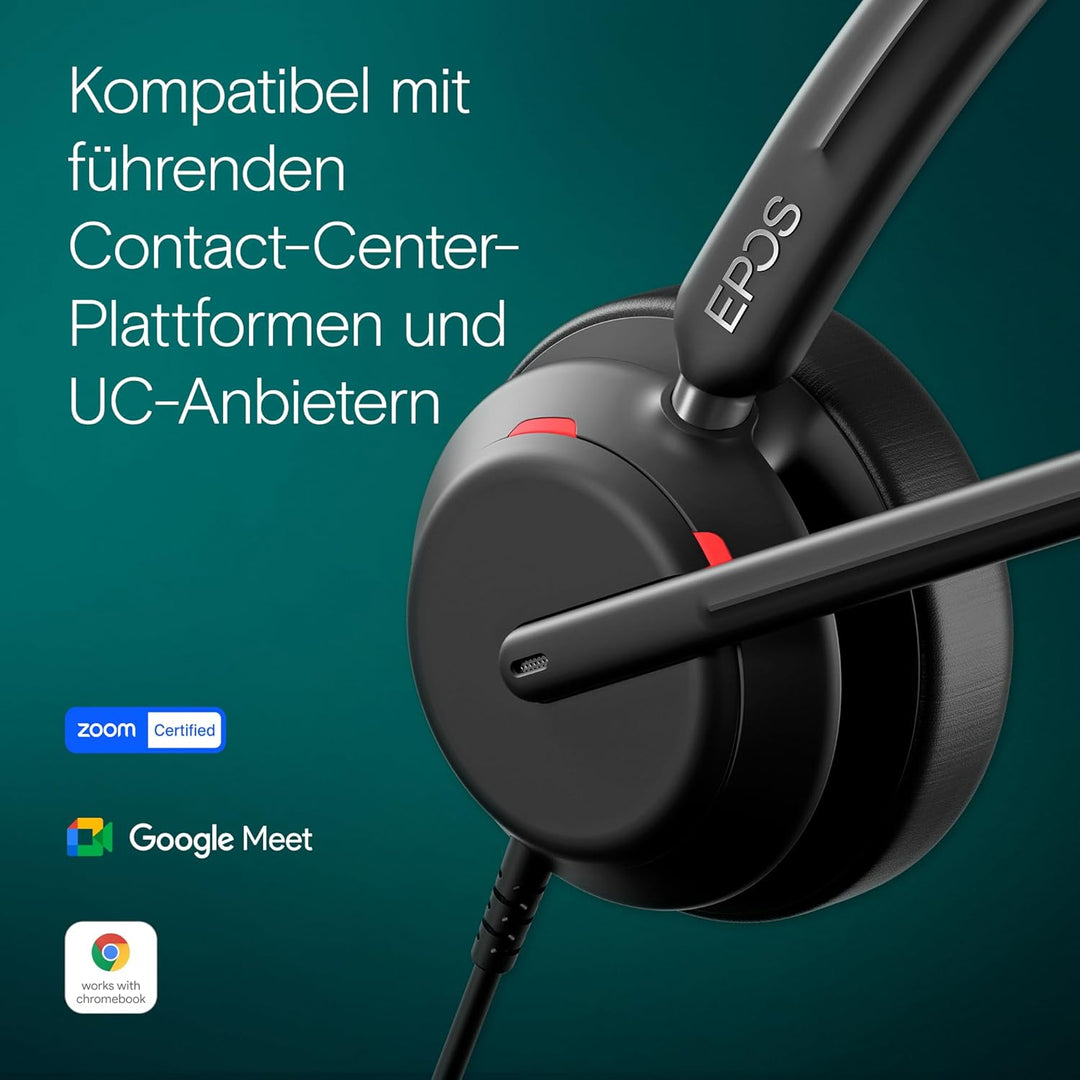 EPOS IMPACT 730 - Mono kabelgebundenes USB-C & USB-A-Headset mit Noise-Cancelling-Mikrofon, In-Line-