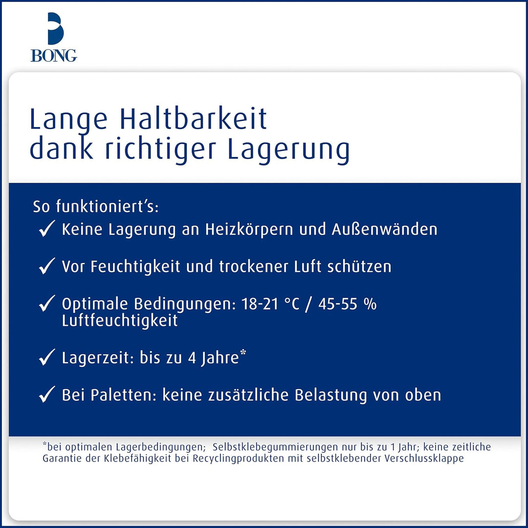 Bong Faltentasche C4 (200 Stück), haftklebende Faltentaschen mit Klotzboden und Seitenfalte, Versand