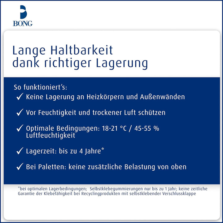 Bong Faltentasche C4 (200 Stück), haftklebende Faltentaschen mit Klotzboden und Seitenfalte, Versand