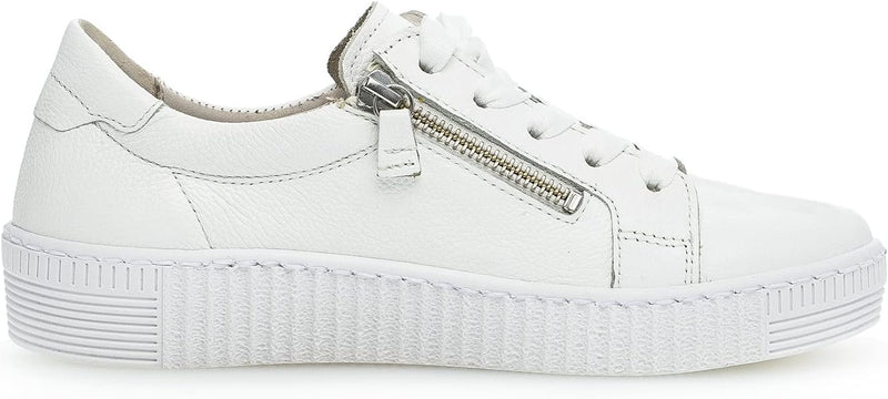 Gabor Damen Low-Top Sneaker | Frauen Halbschuhe | Wechselfussbett | Best Fitting 38 EU Weiss 21, 38