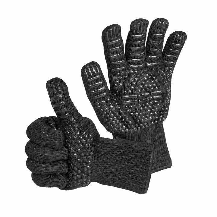 FENNEK | Premium Grillhandschuhe | Hitzebeständig bis 500 Grad | Mit Unterarmschutz | Zum Grillen, B
