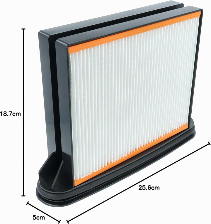 vhbw 2x Flachfaltenfilter F8 kompatibel mit Starmix GS 1032 HK, HS AR-1432 EWS, IS ARD 1225, ISC ARD