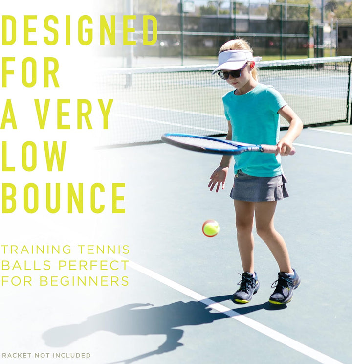 Franklin Sports Drucklose Tennisbälle, offizielle Grösse, Niederdruck-Tennisbälle, ideal für Trainin