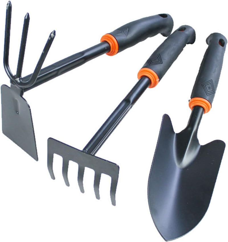 3 Stücke Gartenwerkzeug-Set, Eisen Gartenset Werkzeug Set, Gartenwerkzeug Set Gross, Gartenschaufel
