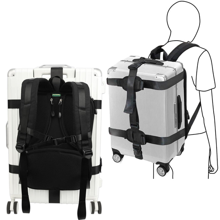 Hardcase/Carry On Trolley Gepäck Rucksack Umrüstsystem Verstellbarer Gurt