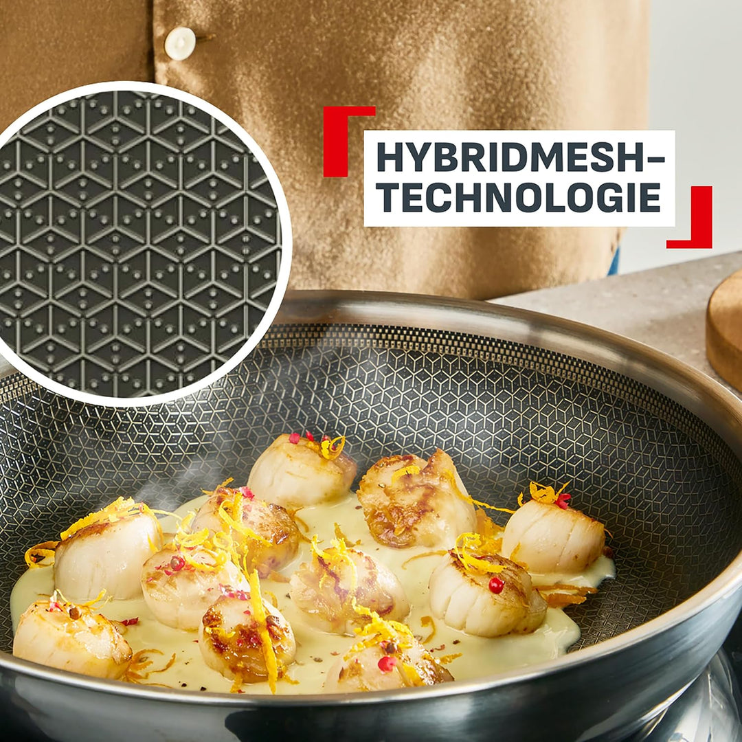 Tefal Master Mesh Keramik-Bratpfanne, 20 cm, HybridMesh-Technologie, kratzfeste Oberfläche, ultimati