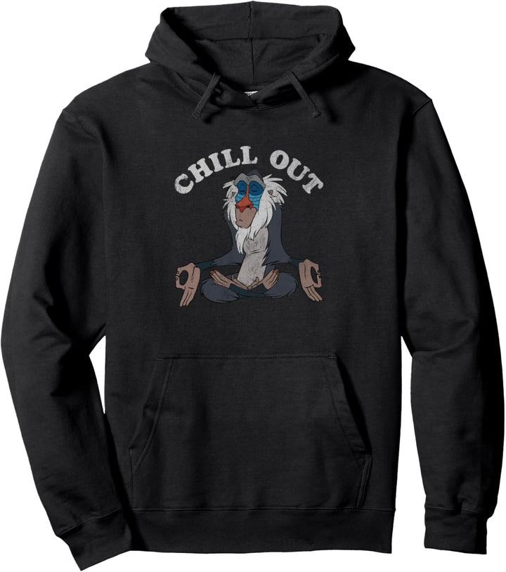 Disney The Lion King Rafiki Chill Out Seated Meditate Pullover Hoodie