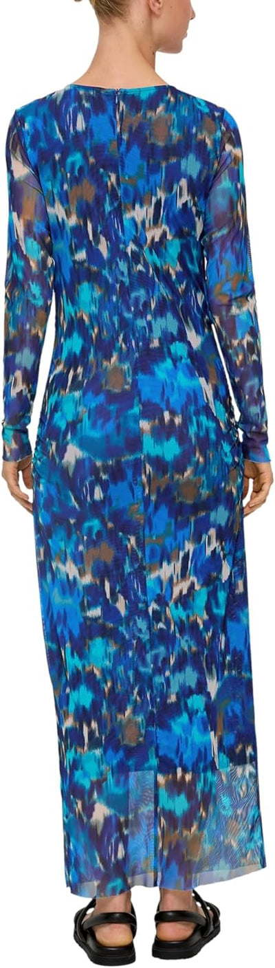 s.Oliver Damen Maxikleid 46 Blau, 46 Blau