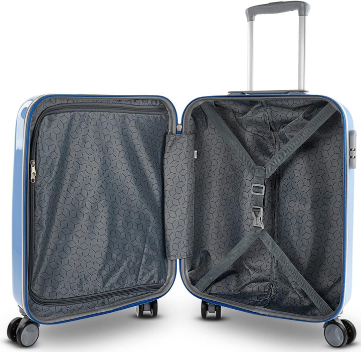 ITACA - Reisekoffer für Kinder. Mittlerer Koffer und Kabinenkoffer mit Kulturbeutel. Widerstandsfähi