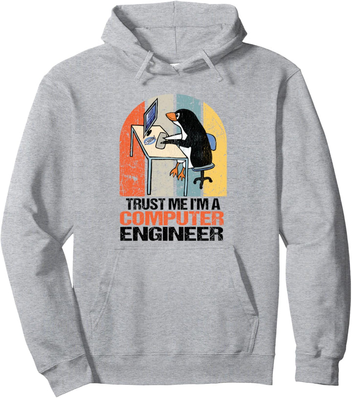 Trust Me I'm A Computer Engineer Programmer Lustiger Pinguin Pullover Hoodie