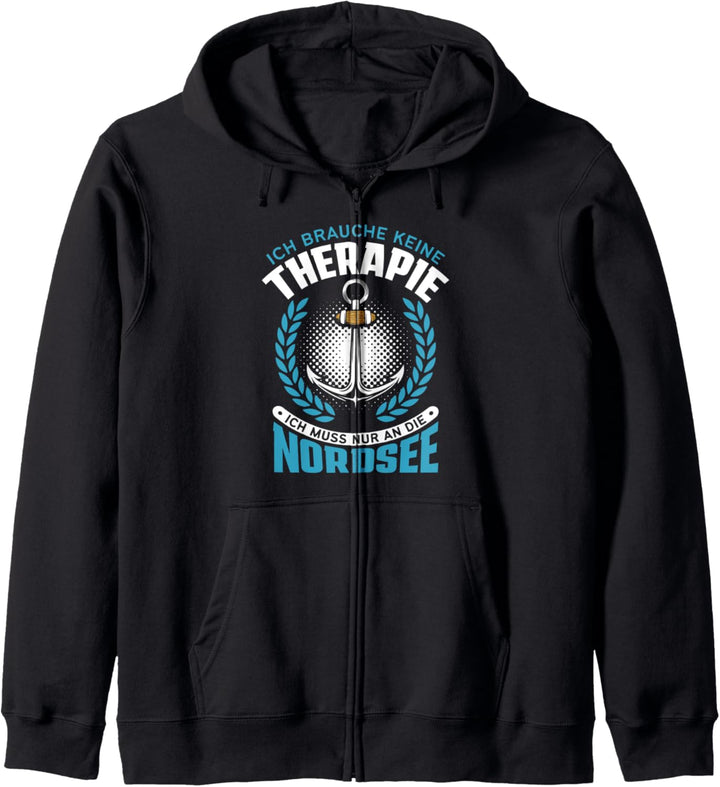 Ich muss Gar nix Ich muss nur an die Nordsee - Urlaub Strand Kapuzenjacke