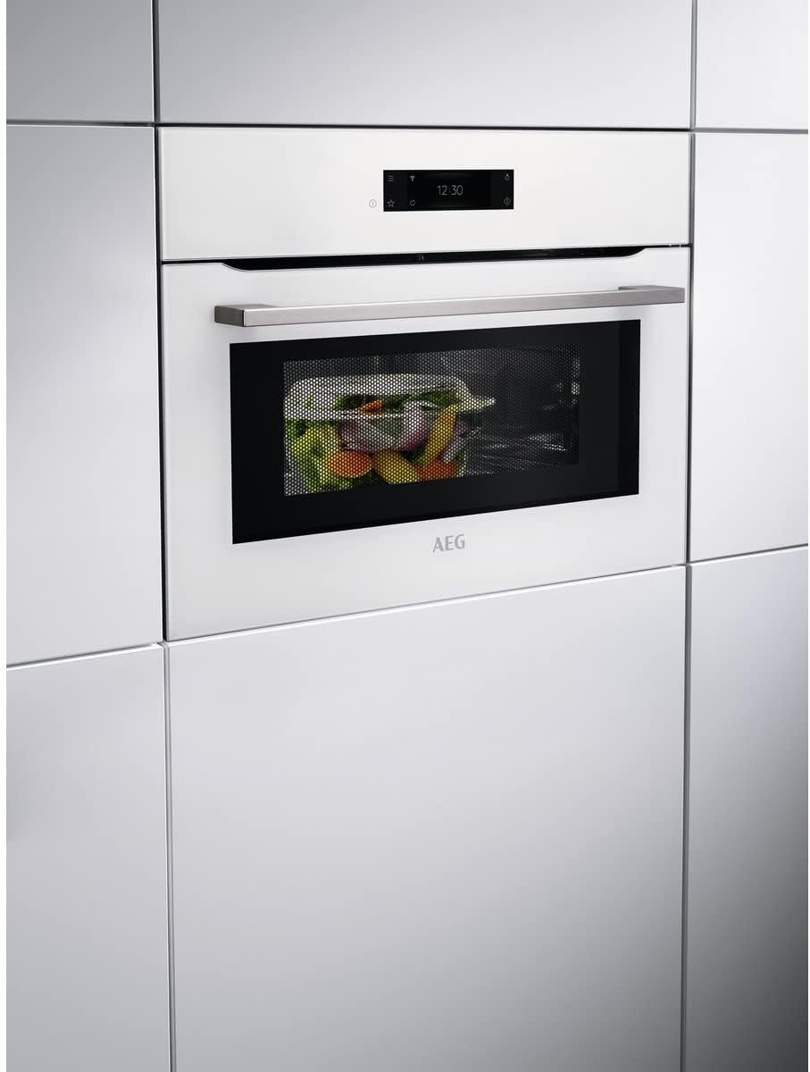 AEG KMK721880W Einbau-Mikrowelle mit 1000 W und Grill mit 1200 W Leistung, Auftauprogramm, 3 program
