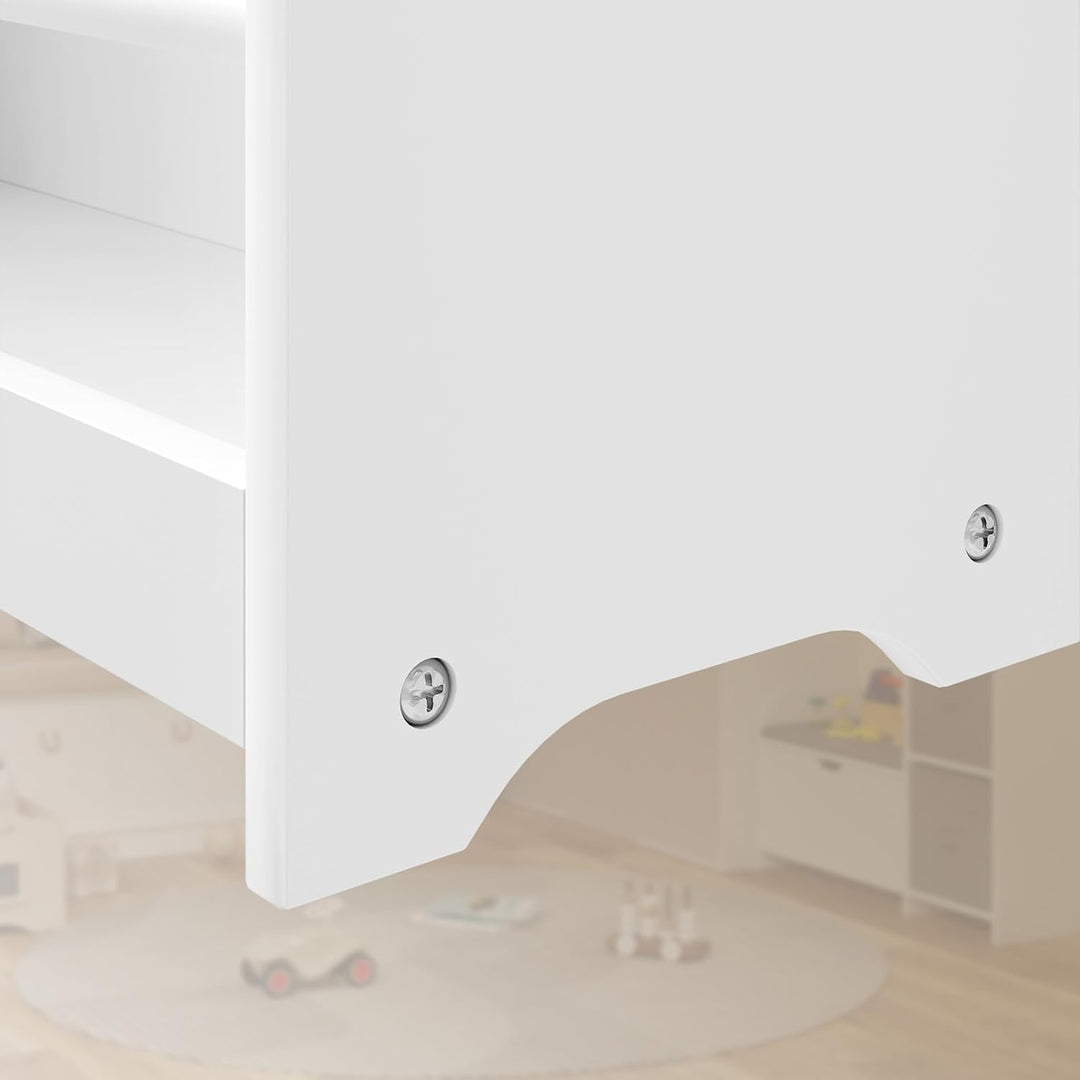 Lestarain Kinderbücherregal, Kinderzimmerregal, Aufbewahrungsregal mit 3 offenen Fächern, Kinderrega