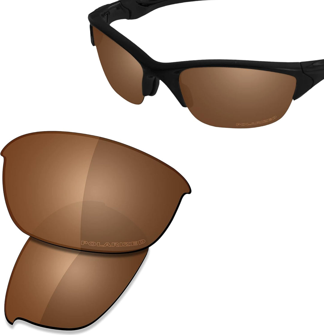 Saucer Premium-Ersatzgläser und Gummi-Kits für Oakley Half Jacket 2.0 OO9144 Sonnenbrillen High Defe