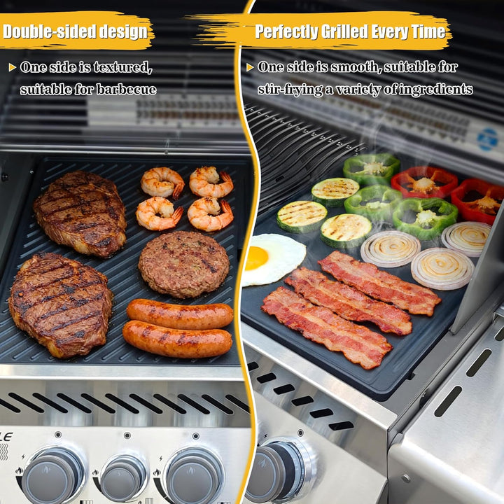 45x35cm Gusseisen Grillplatte für Rösle Videro G4-S, Rösle Allflame Prime 4, Grillpfanne Ersatzteil