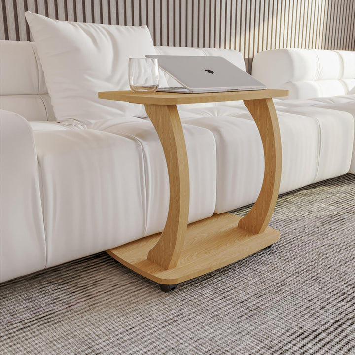 sugodesign Beistelltisch Couch, mit Rollen, Laptoptisch für Couch, Kleiner Wohnzimmertisch, Sofatisc