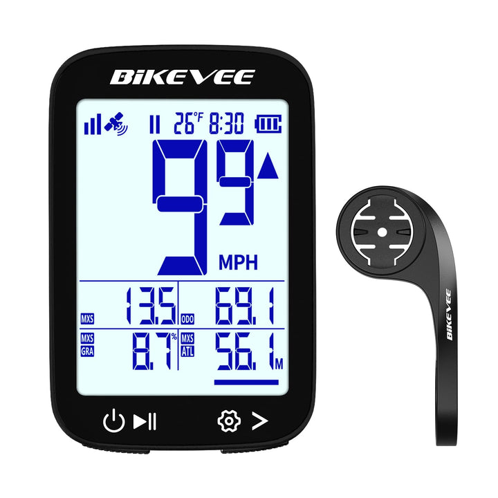 GPS Fahrradcomputer Kabellos Wasserdicht 2.4 Zoll FSTN Display IPX7 28h Akkulaufzeit Leichtes Fahrra