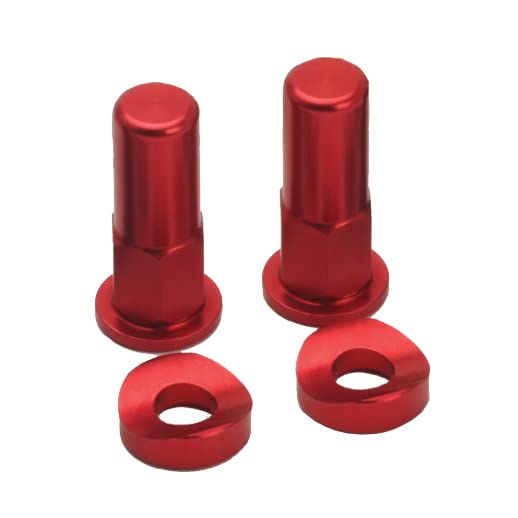 RFX Pro Series Felgensicherungsmuttern und Unterlegscheiben (2 Stück) rot Einheitsgrösse, rot Einhei