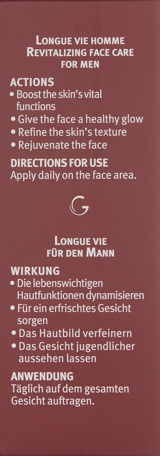 Guinot Longue Vie Homme Creme, 1er Pack (1 x 50 ml)