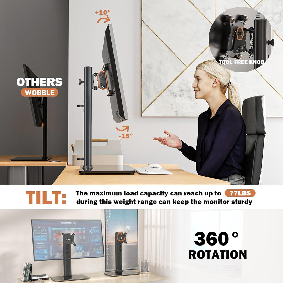 Monitorständer HT05B-001 für einen LCD-Computer-Monitor mit für 33 cm bis 81,3 cm (13 Zoll bis 32 Zo