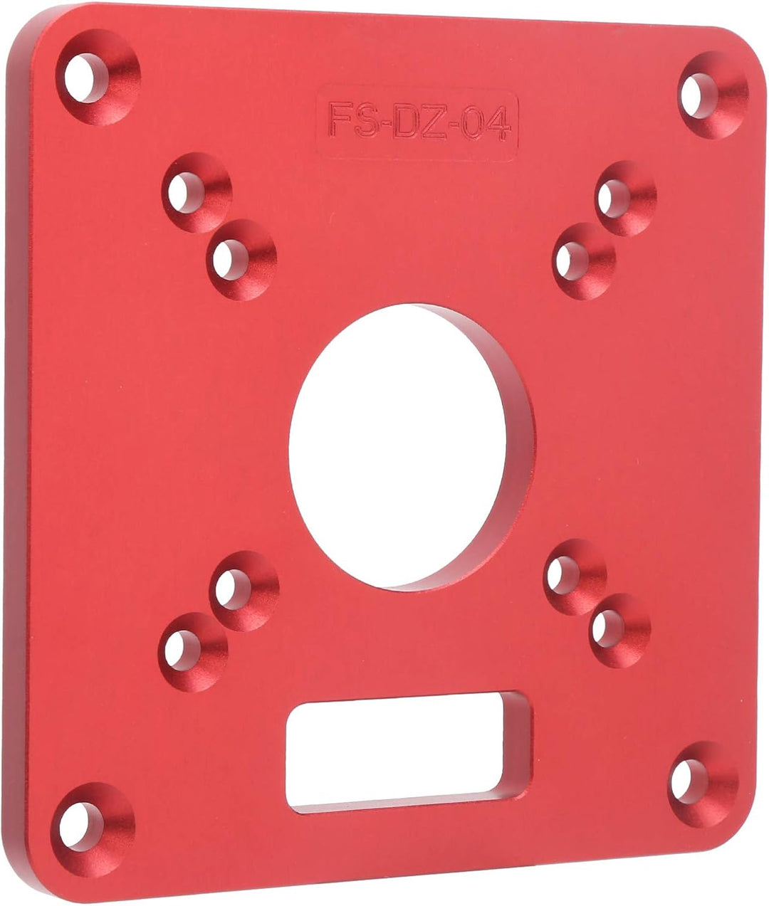 Router Base, Flip Board aus Aluminiumlegierung, Router Sub Base Plate mit Vorgebohrten Löchern Kompa