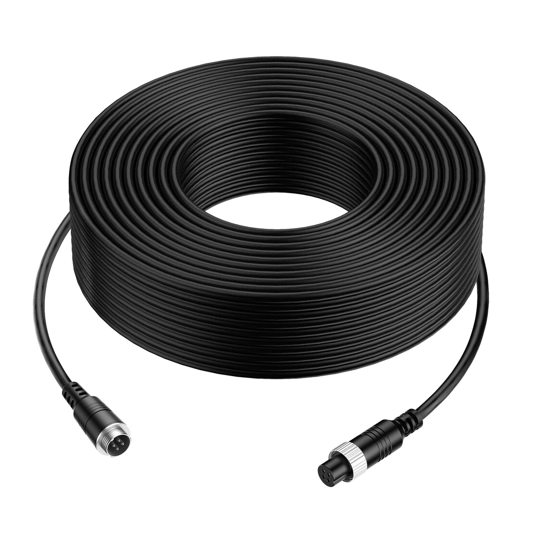 Cocar 50FT 15M Auto Video-Verlängerungskabel 4-Pin Luftfahrt-wasserdichtes Shockproof für CCTV Rückf
