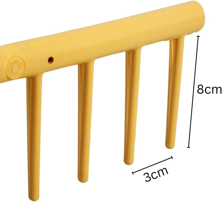 Rekord Rechen mit 16 Zinken aus Kunststoff, einseitig - ohne Stiel Breite: 64 cm Gartenrechen, Heure