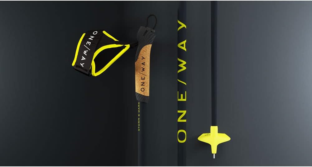 Fischer Langlauf Skistöcke OneWay Storm 6 Dark 30% Carbon Langlaufstöcke 135 cm, 135 cm