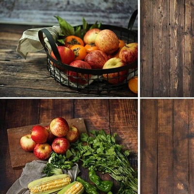 Selens 56x88cm 2 in 1 Hintergrund 3 Stück Essen Flat Lay Tischplatte Fotografie Doppelseitiger Hinte